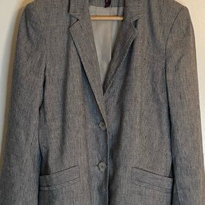 Linen Mix Suit Jacket